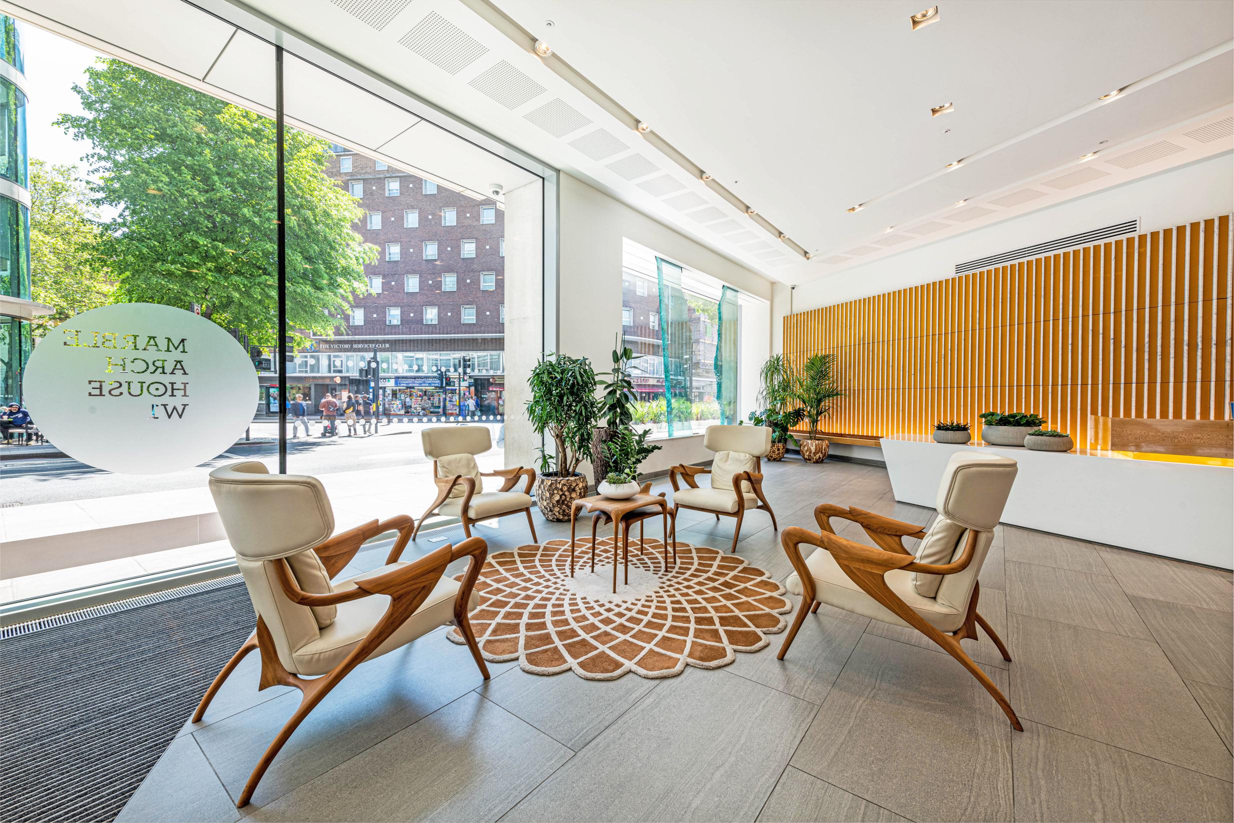 Interior or Marble Arch House reception