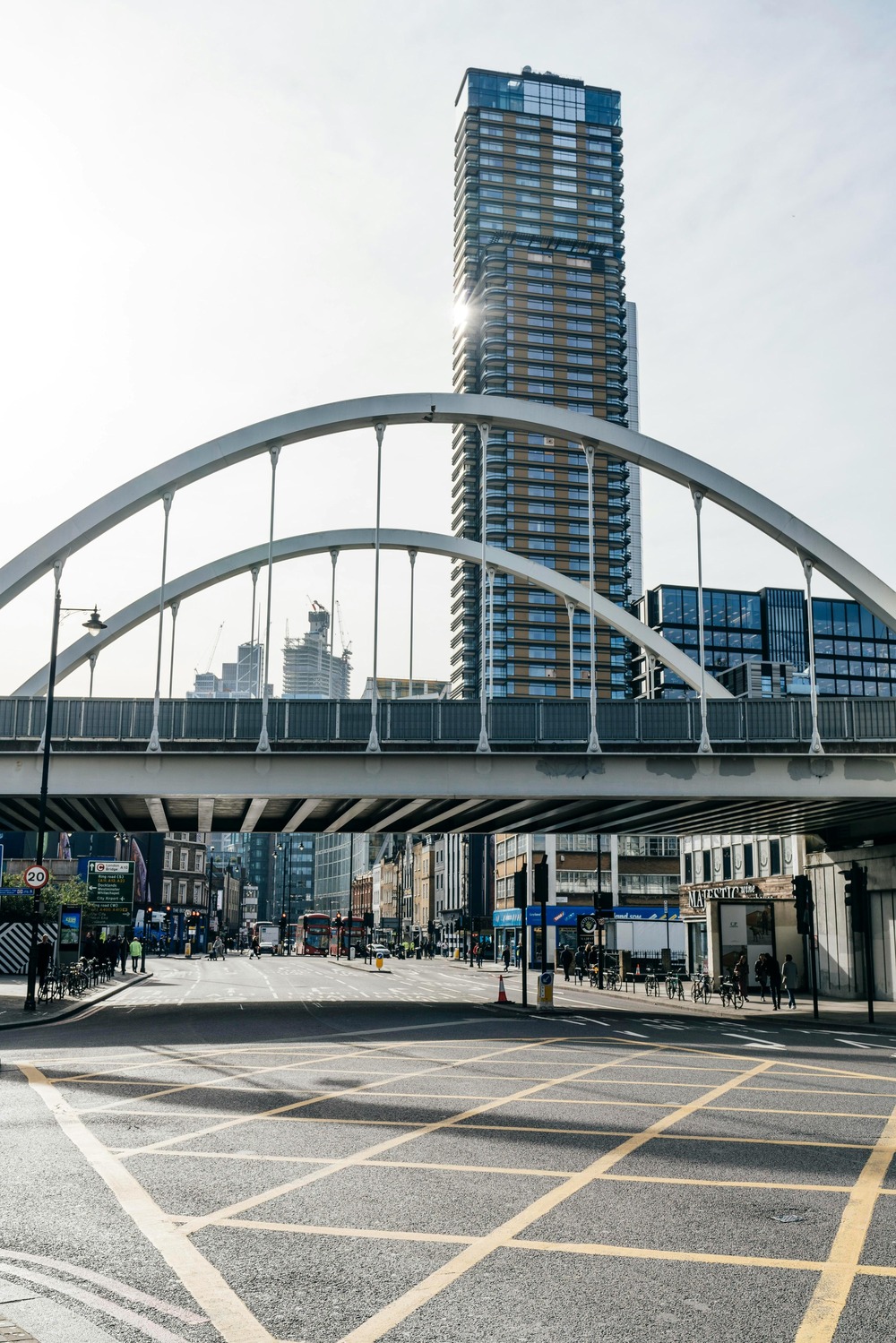 Railway Bridge by junction outside Shoreditch High Street Station